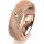 Ring 18 Karat Rotgold 6.0 mm kristallmatt 1 Brillant G vs 0,025ct