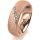 Ring 18 Karat Rotgold 6.0 mm kreismatt 5 Brillanten G vs Gesamt 0,065ct