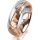 Ring 14 Karat Rot-/Weissgold 6.0 mm diamantmatt