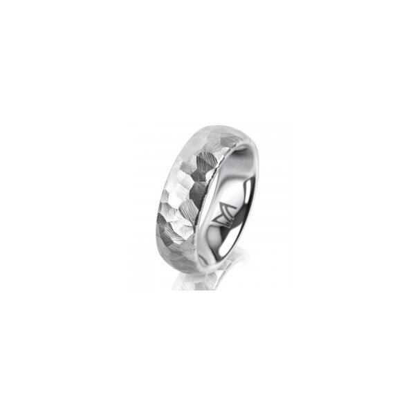Ring 14 Karat Weissgold 6.0 mm diamantmatt