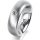 Ring 14 Karat Weissgold 6.0 mm sandmatt 1 Brillant G vs 0,065ct