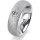 Ring 14 Karat Weissgold 6.0 mm kreismatt 1 Brillant G vs 0,110ct