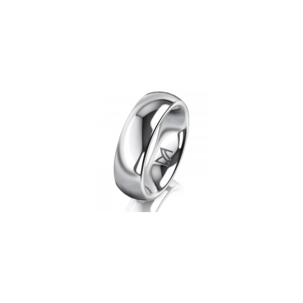 Ring 18 Karat Weissgold 6.0 mm poliert