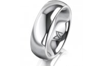 Ring 18 Karat Weissgold 6.0 mm poliert