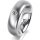 Ring 18 Karat Weissgold 6.0 mm längsmatt 1 Brillant G vs 0,065ct