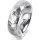 Ring 18 Karat Weissgold 6.0 mm diamantmatt 1 Brillant G vs 0,065ct