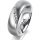 Ring 18 Karat Weissgold 6.0 mm l&auml;ngsmatt 5 Brillanten G vs Gesamt 0,065ct