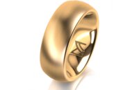 Ring 14 Karat Gelbgold 7.0 mm l&auml;ngsmatt