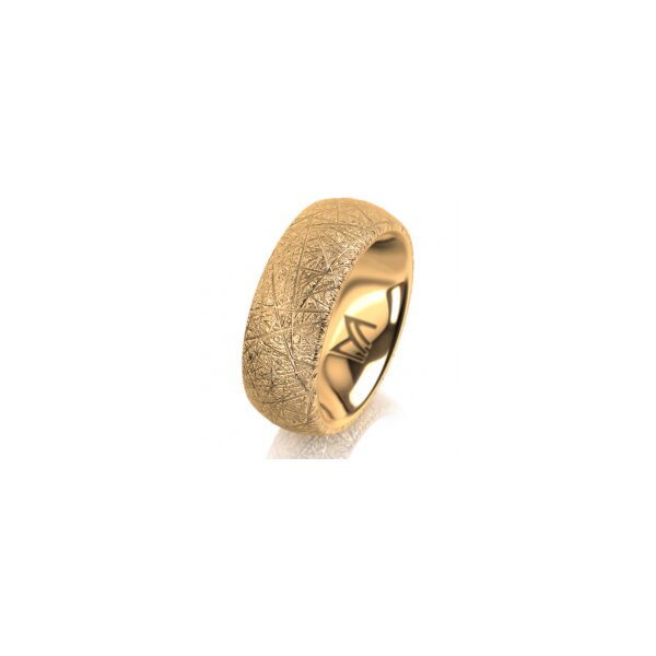 Ring 14 Karat Gelbgold 7.0 mm kristallmatt
