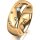 Ring 14 Karat Gelbgold 7.0 mm poliert 5 Brillanten G vs Gesamt 0,095ct