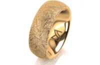 Ring 18 Karat Gelbgold 7.0 mm kristallmatt