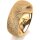 Ring 18 Karat Gelbgold 7.0 mm kristallmatt