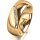 Ring 18 Karat Gelbgold 7.0 mm poliert 6 Brillanten G vs Gesamt 0,080ct