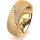 Ring 18 Karat Gelbgold 7.0 mm kreismatt 6 Brillanten G vs Gesamt 0,080ct