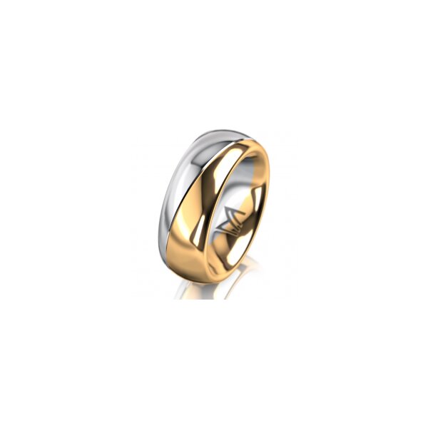 Ring 14 Karat Gelb-/Weissgold 7.0 mm poliert