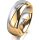 Ring 14 Karat Gelb-/Weissgold 7.0 mm poliert