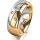 Ring 14 Karat Gelb-/Weissgold 7.0 mm poliert 3 Brillanten G vs Gesamt 0,070ct